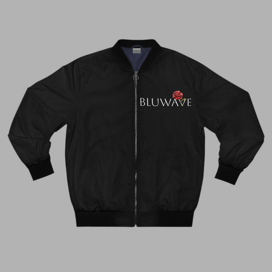BLUWAVE™ “Blossom Rose” Men's Bomber Jacket